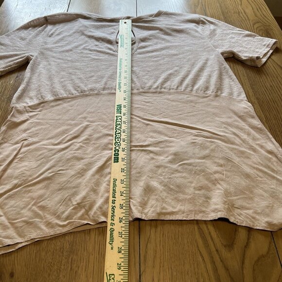 UMGEE Embroidered Floral Top Size Medium Beige/Tan Peasant Boho Festival Cottage - Picture 4 of 9